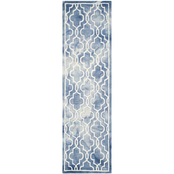 SAFAVIEH Dip Dye DDY539K Handmade Blue / Ivory Rug Image 1