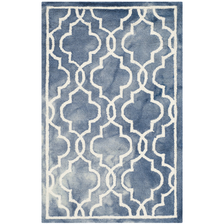 SAFAVIEH Dip Dye DDY539K Handmade Blue / Ivory Rug Image 9