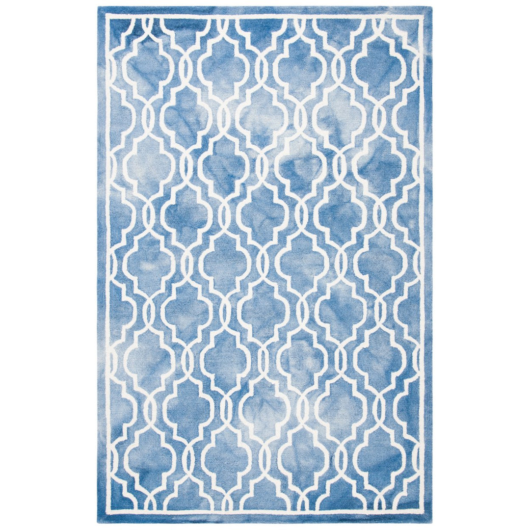 SAFAVIEH Dip Dye DDY539K Handmade Blue / Ivory Rug Image 1