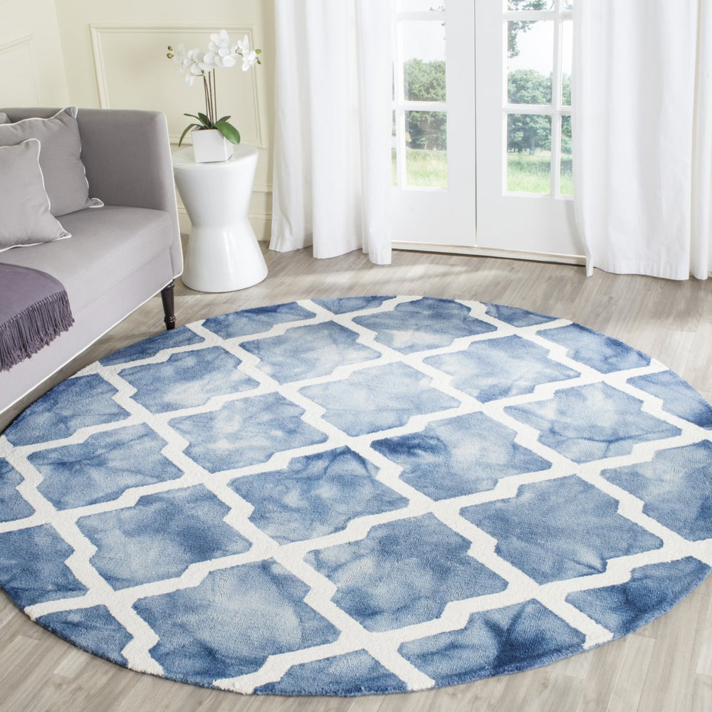 SAFAVIEH Dip Dye DDY540K Handmade Blue / Ivory Rug Image 2