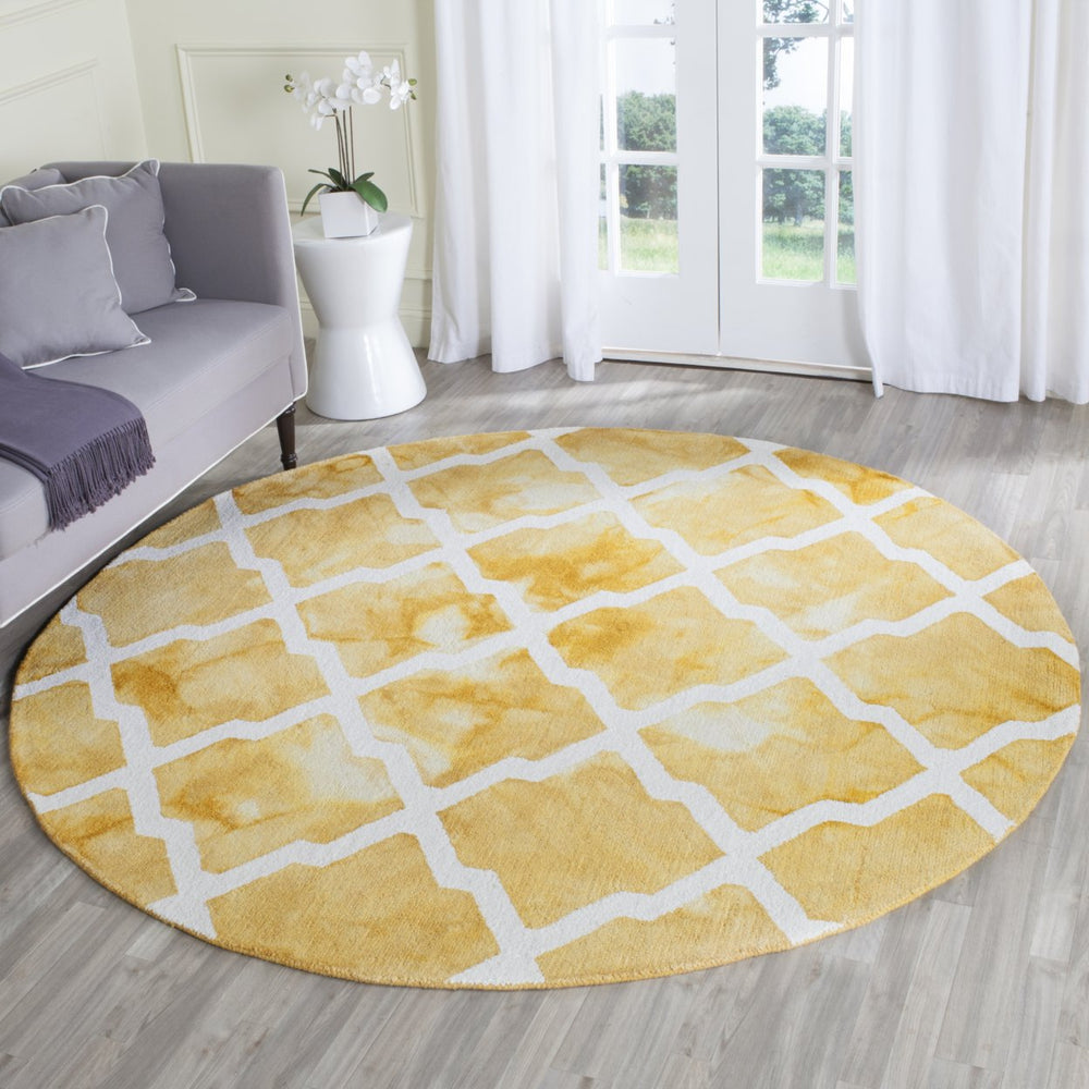 SAFAVIEH Dip Dye DDY540H Handmade Gold / Ivory Rug Image 2