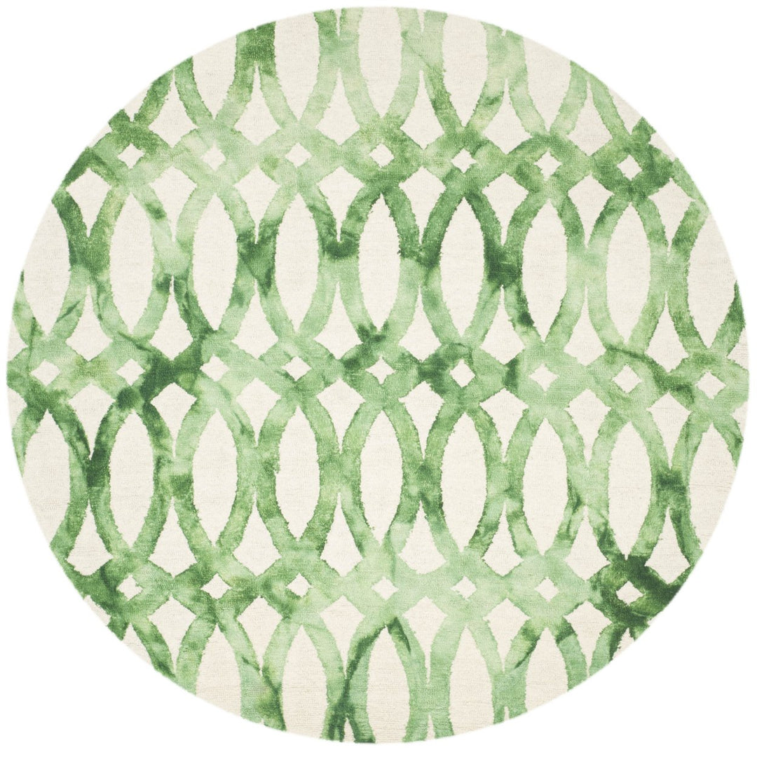 SAFAVIEH Dip Dye DDY675B Handmade Ivory / Green Rug Image 1