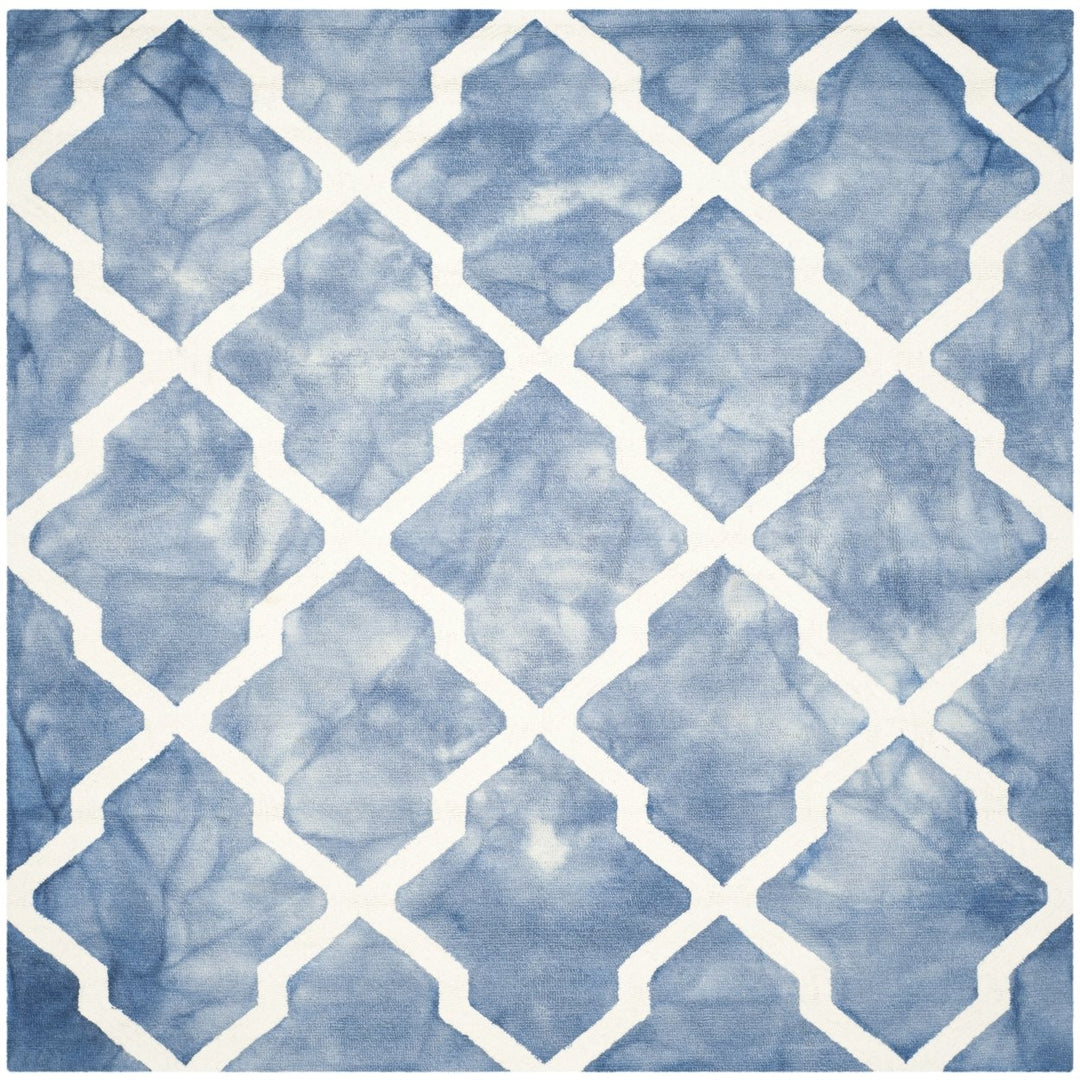 SAFAVIEH Dip Dye DDY540K Handmade Blue / Ivory Rug Image 1