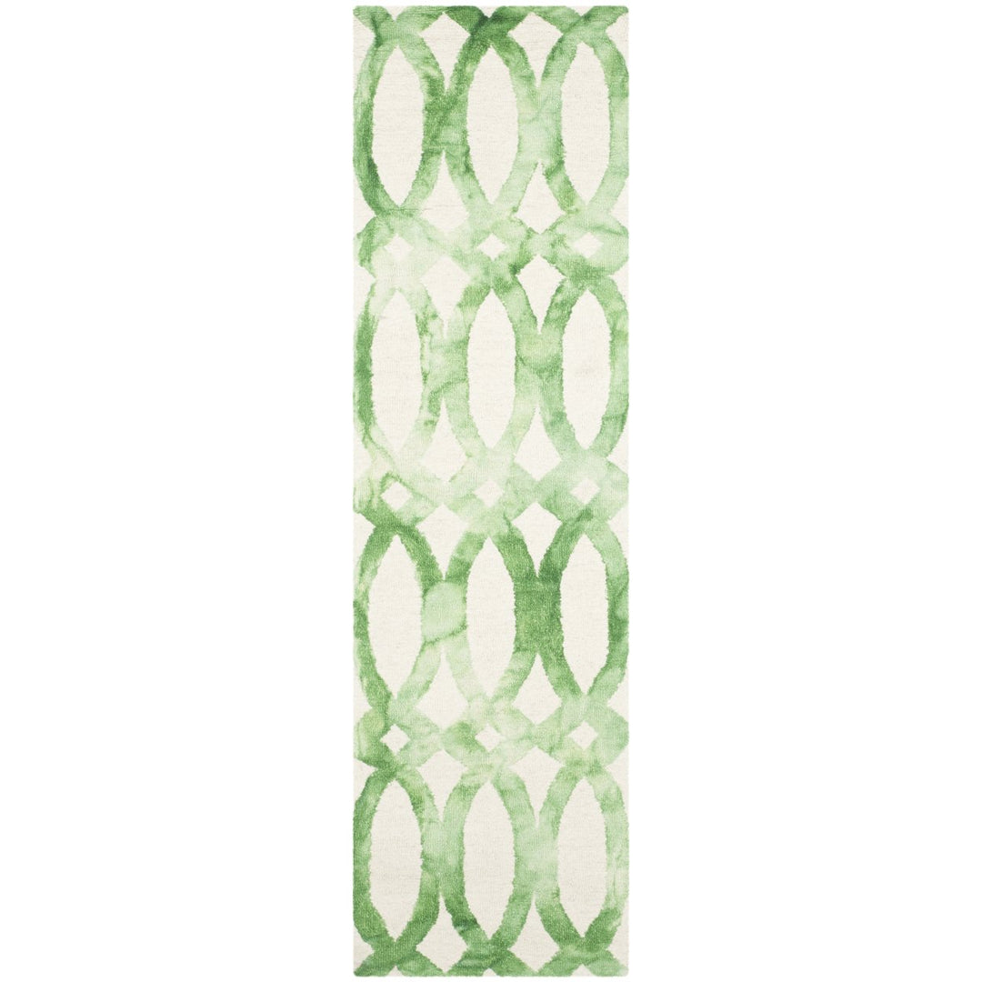 SAFAVIEH Dip Dye DDY675B Handmade Ivory / Green Rug Image 1