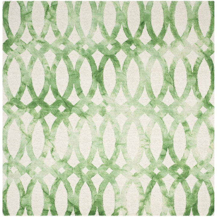 SAFAVIEH Dip Dye DDY675B Handmade Ivory / Green Rug Image 1