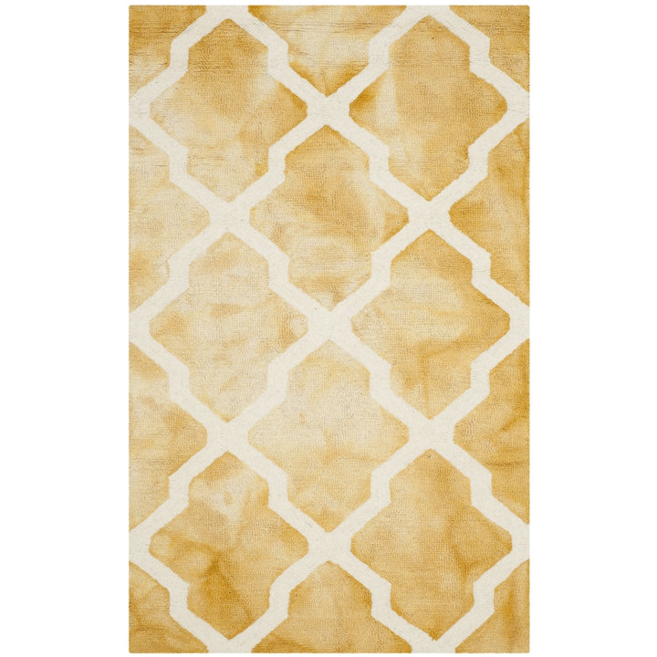 SAFAVIEH Dip Dye DDY540H Handmade Gold / Ivory Rug Image 8