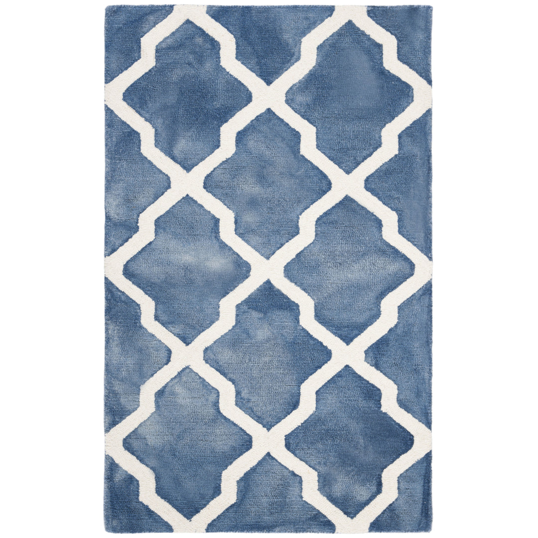 SAFAVIEH Dip Dye DDY540K Handmade Blue / Ivory Rug Image 1