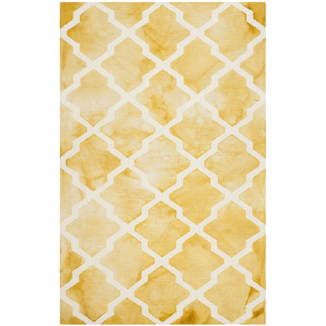 SAFAVIEH Dip Dye DDY540H Handmade Gold / Ivory Rug Image 10