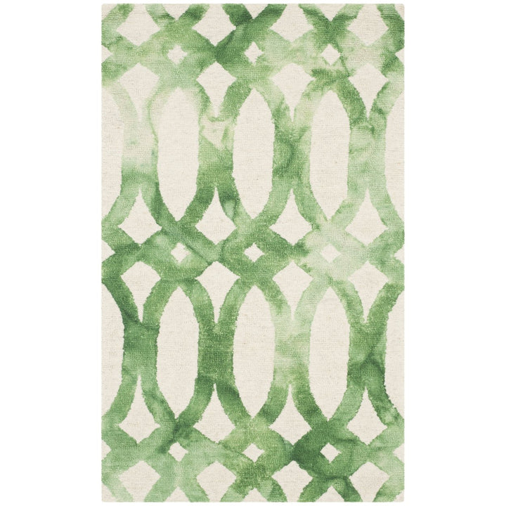 SAFAVIEH Dip Dye DDY675B Handmade Ivory / Green Rug Image 1