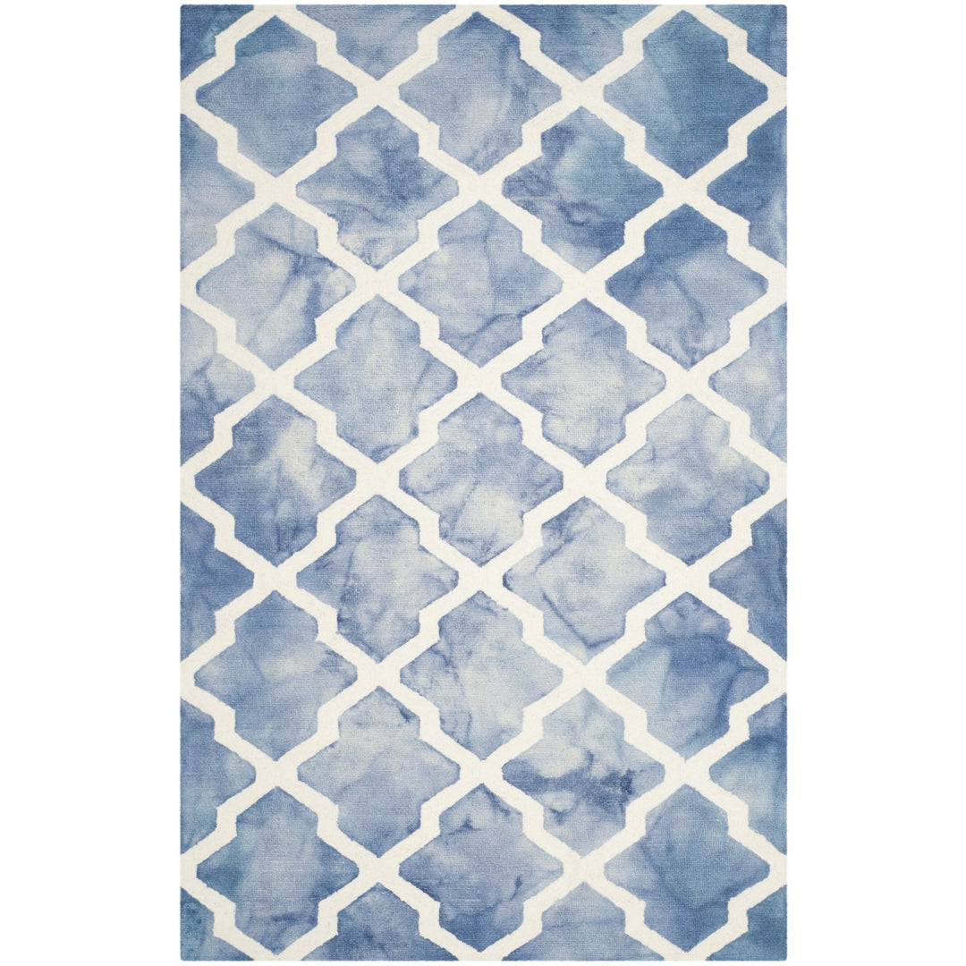 SAFAVIEH Dip Dye DDY540K Handmade Blue / Ivory Rug Image 10