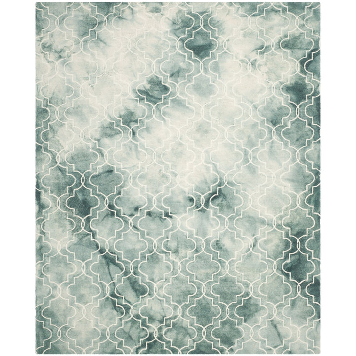 SAFAVIEH Dip Dye DDY676Q Handmade Green / Ivory Rug Image 1