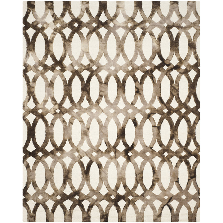 SAFAVIEH Dip Dye DDY675E Handmade Ivory / Chocolate Rug Image 1