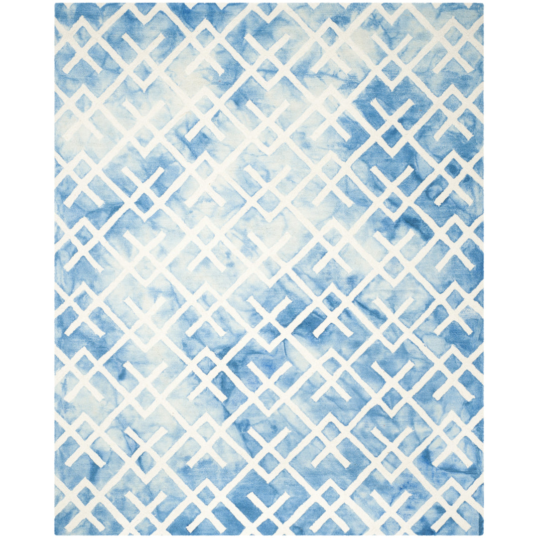 SAFAVIEH Dip Dye DDY677G Handmade Blue / Ivory Rug Image 1