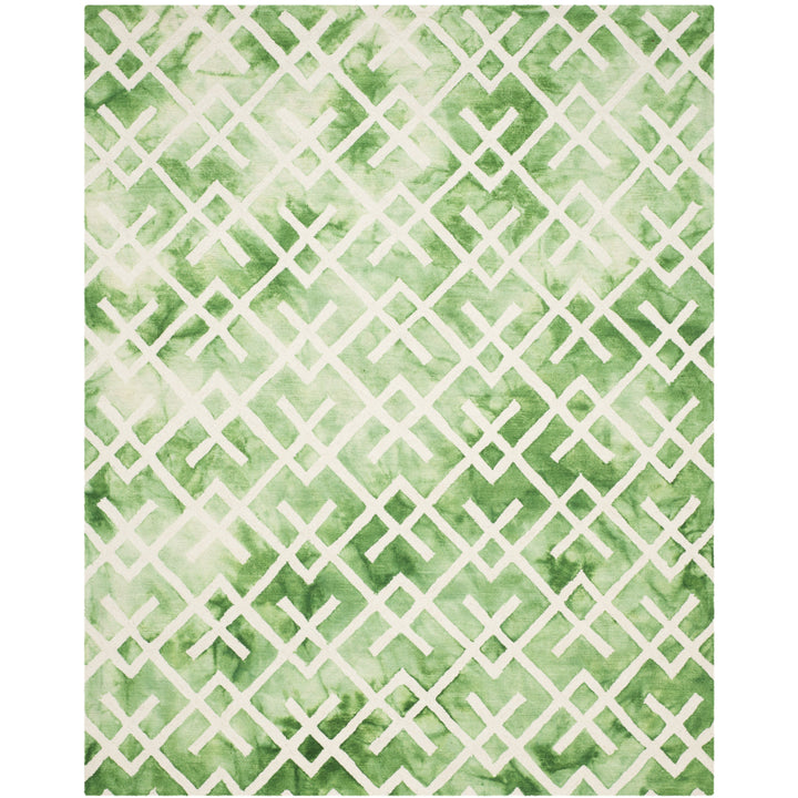 SAFAVIEH Dip Dye DDY677Q Handmade Green / Ivory Rug Image 1