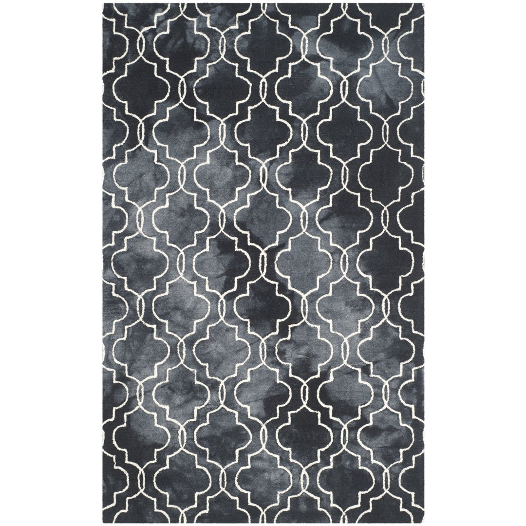 SAFAVIEH Dip Dye DDY676J Handmade Graphite / Ivory Rug Image 1