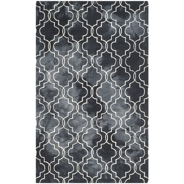 SAFAVIEH Dip Dye DDY676J Handmade Graphite / Ivory Rug Image 1