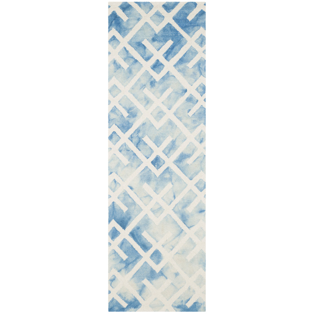 SAFAVIEH Dip Dye DDY677G Handmade Blue / Ivory Rug Image 5