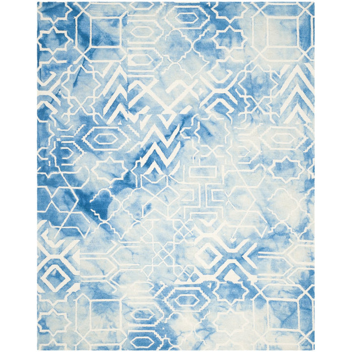 SAFAVIEH Dip Dye DDY678G Handmade Blue / Ivory Rug Image 1