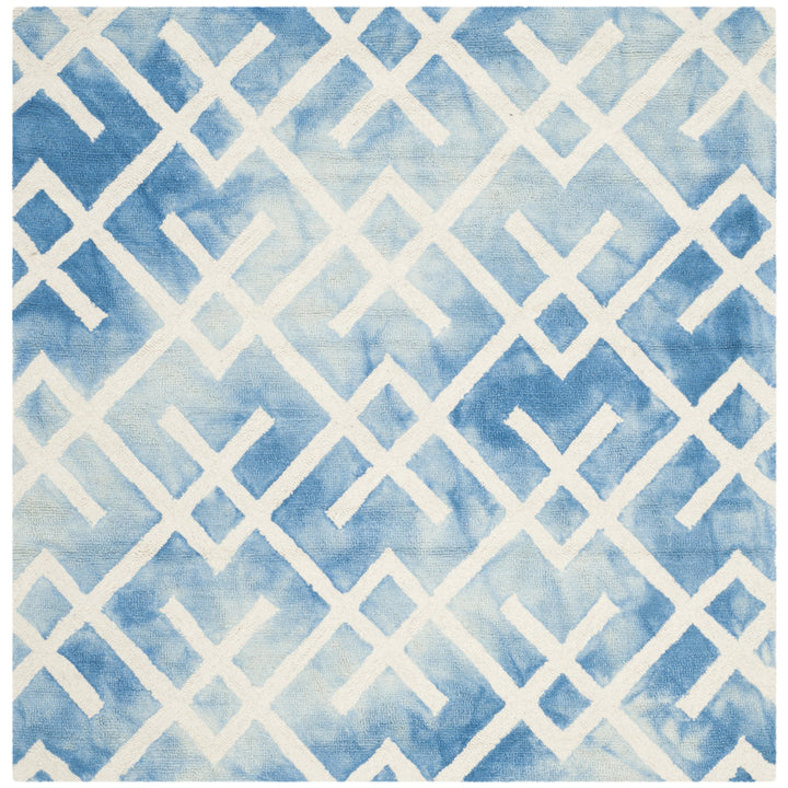 SAFAVIEH Dip Dye DDY677G Handmade Blue / Ivory Rug Image 6