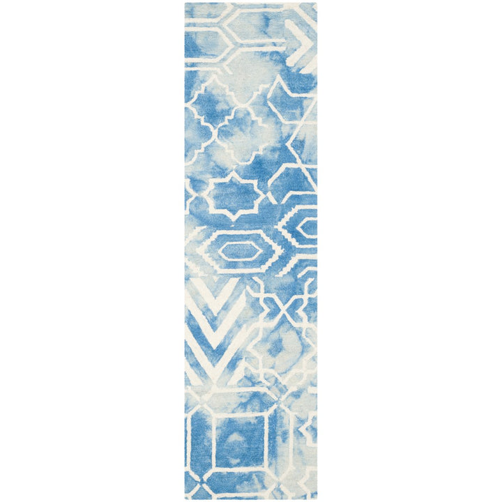 SAFAVIEH Dip Dye DDY678G Handmade Blue / Ivory Rug Image 3