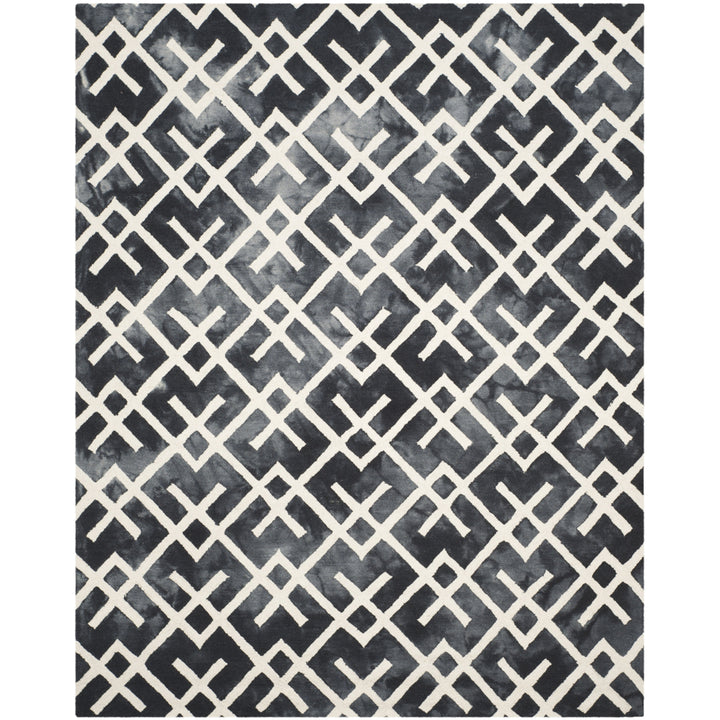 SAFAVIEH Dip Dye DDY677J Handmade Graphite / Ivory Rug Image 1