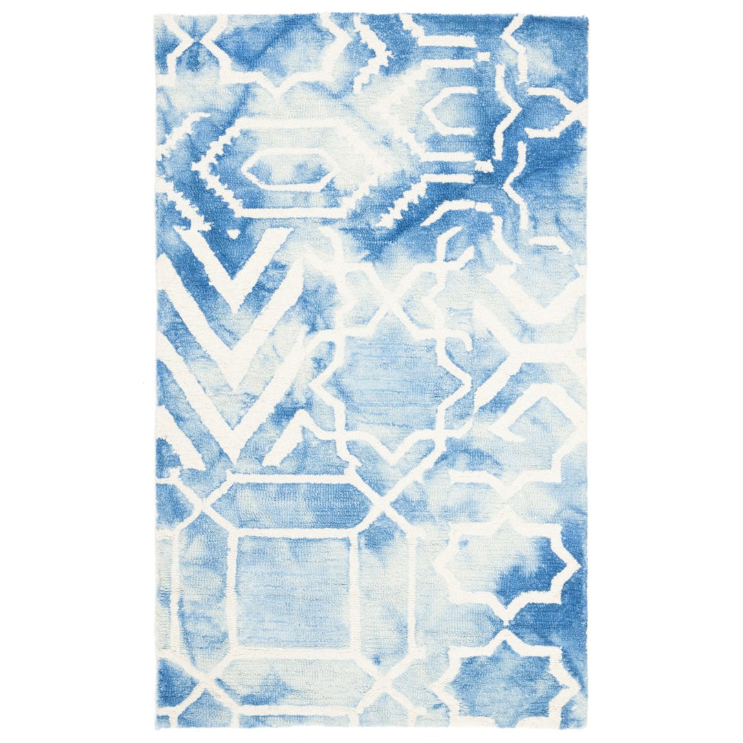 SAFAVIEH Dip Dye DDY678G Handmade Blue / Ivory Rug Image 4