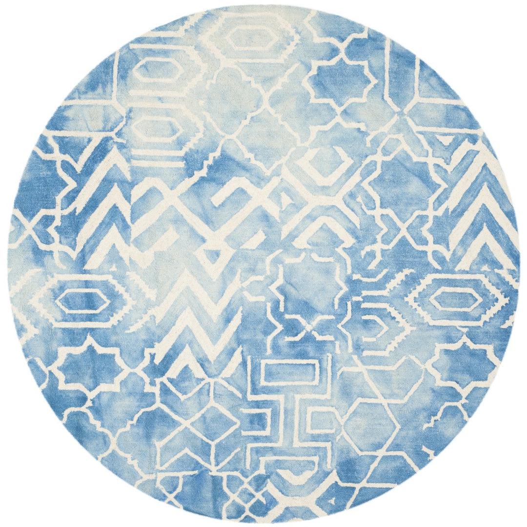 SAFAVIEH Dip Dye DDY678G Handmade Blue / Ivory Rug Image 6