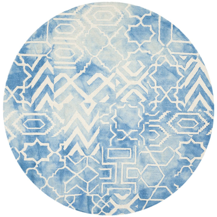 SAFAVIEH Dip Dye DDY678G Handmade Blue / Ivory Rug Image 6