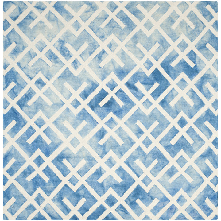 SAFAVIEH Dip Dye DDY677G Handmade Blue / Ivory Rug Image 11