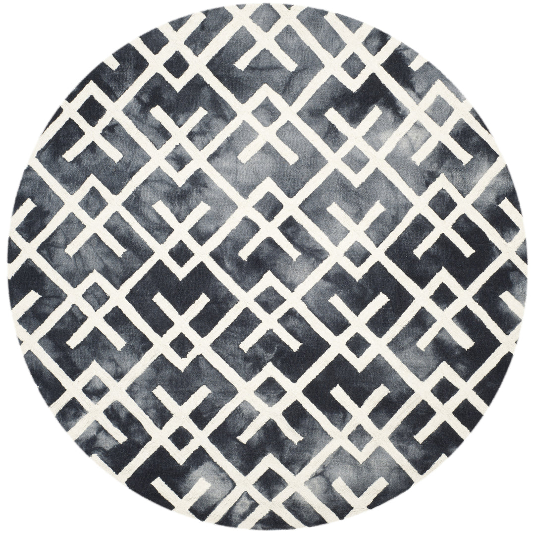 SAFAVIEH Dip Dye DDY677J Handmade Graphite / Ivory Rug Image 4