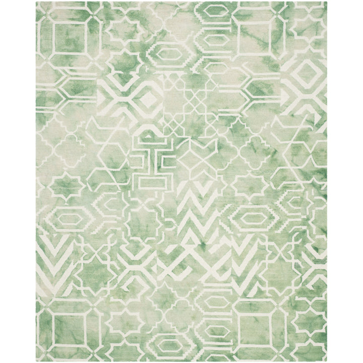 SAFAVIEH Dip Dye DDY678Q Handmade Green / Ivory Rug Image 1