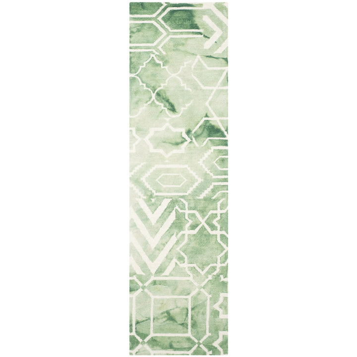 SAFAVIEH Dip Dye DDY678Q Handmade Green / Ivory Rug Image 4