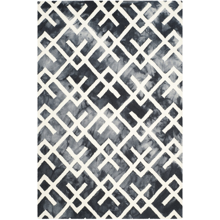 SAFAVIEH Dip Dye DDY677J Handmade Graphite / Ivory Rug Image 11