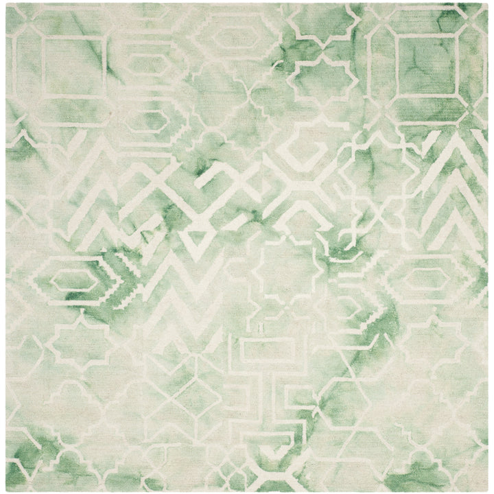 SAFAVIEH Dip Dye DDY678Q Handmade Green / Ivory Rug Image 8