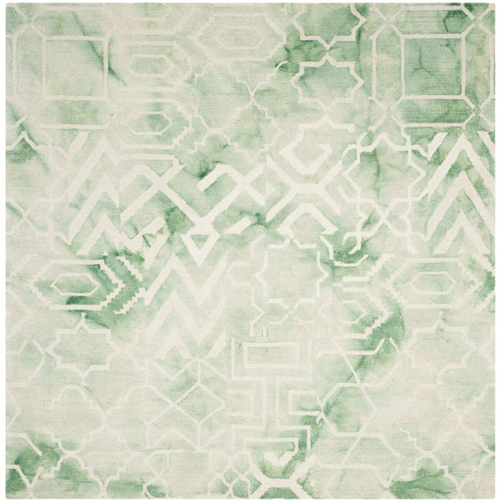 SAFAVIEH Dip Dye DDY678Q Handmade Green / Ivory Rug Image 1