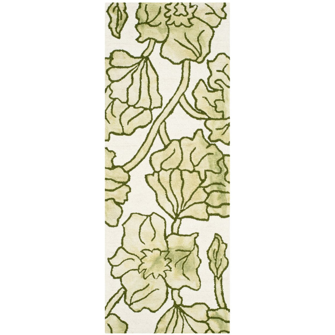 SAFAVIEH Dip Dye DDY683B Handmade Ivory /Light Green Rug Image 1