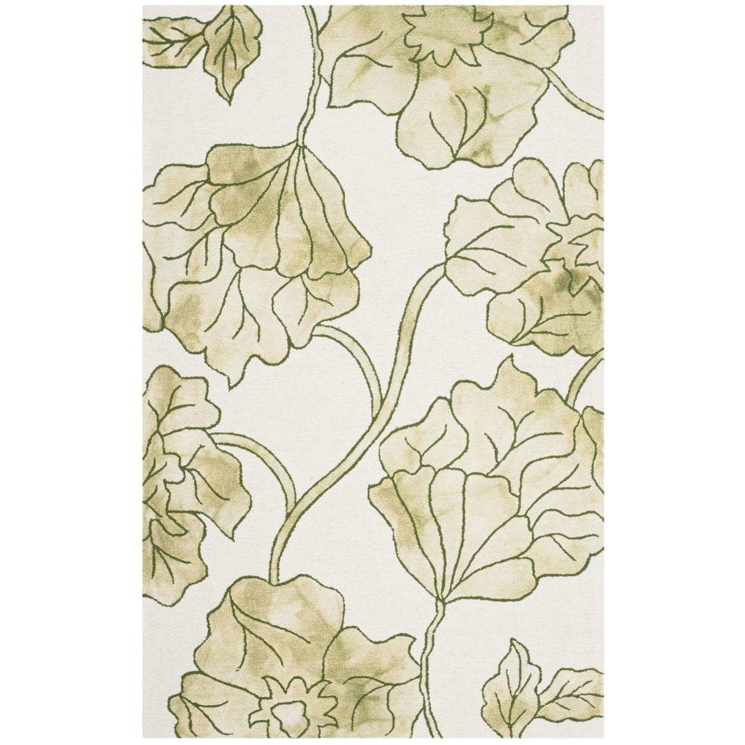 SAFAVIEH Dip Dye DDY683B Handmade Ivory /Light Green Rug Image 1