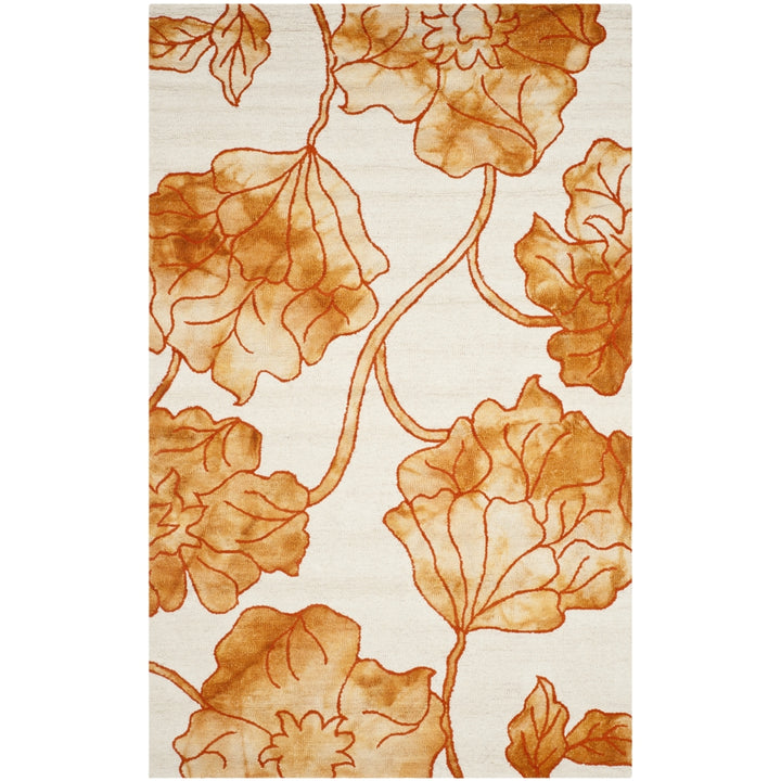 SAFAVIEH Dip Dye DDY683A Handmade Ivory / Orange Rug Image 9