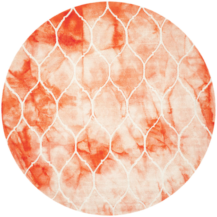 SAFAVIEH Dip Dye DDY685K Handmade Orange / Ivory Rug Image 4