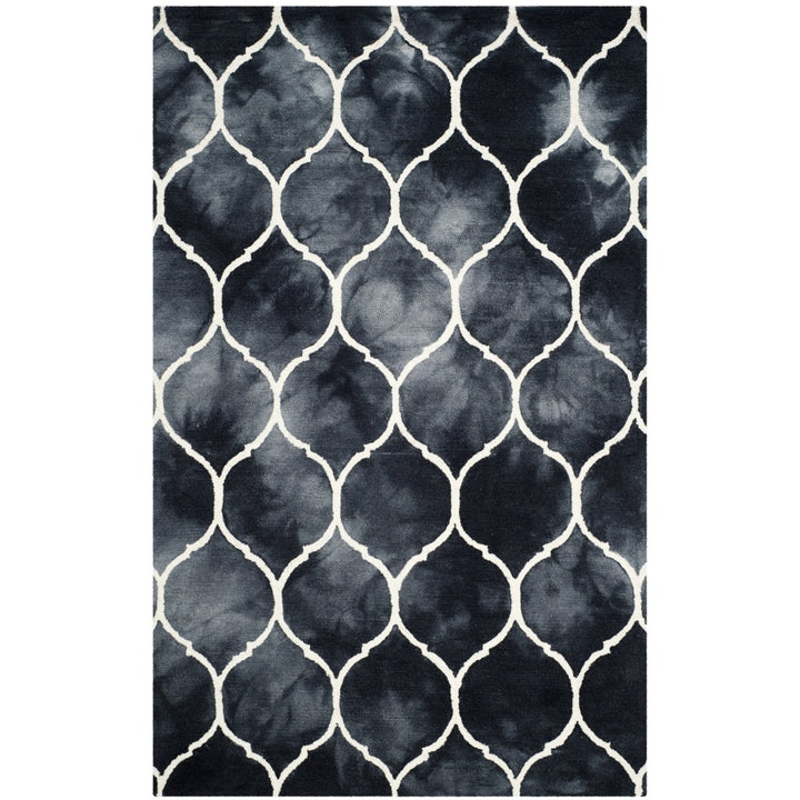 SAFAVIEH Dip Dye DDY685J Handmade Graphite / Ivory Rug Image 1