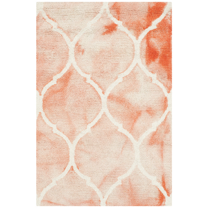 SAFAVIEH Dip Dye DDY685K Handmade Orange / Ivory Rug Image 8