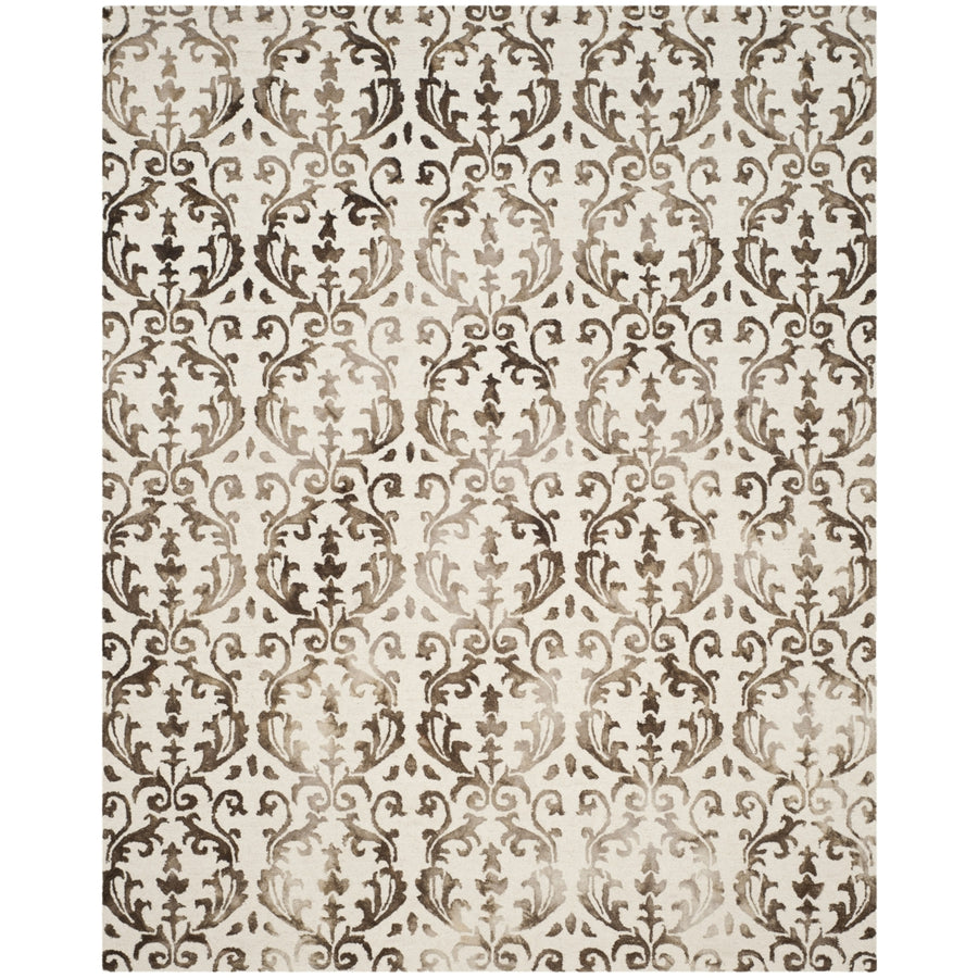 SAFAVIEH Dip Dye DDY689B Handmade Ivory / Chocolate Rug Image 1