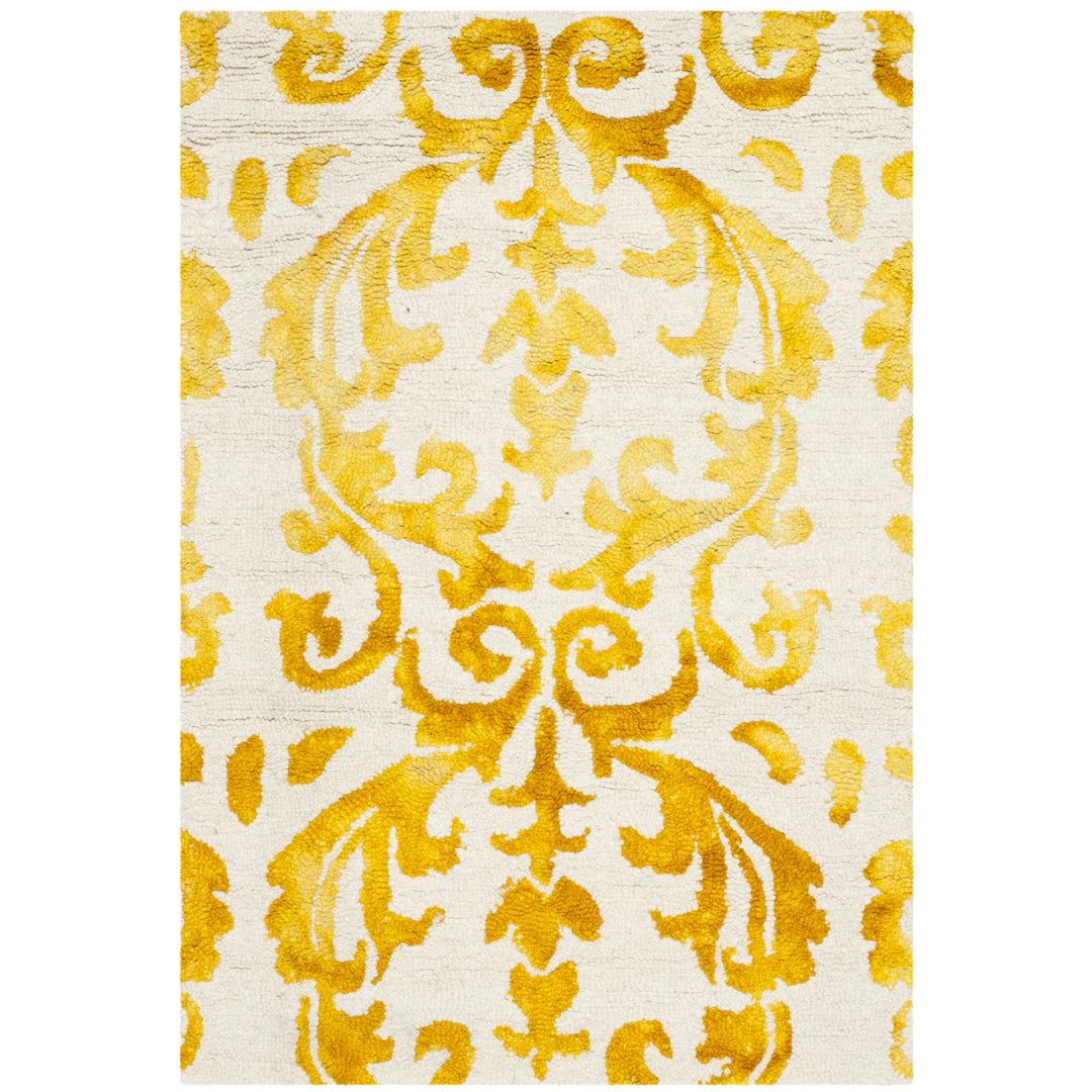 SAFAVIEH Dip Dye DDY689A Handmade Ivory / Gold Rug Image 2