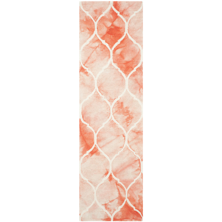 SAFAVIEH Dip Dye DDY685K Handmade Orange / Ivory Rug Image 9