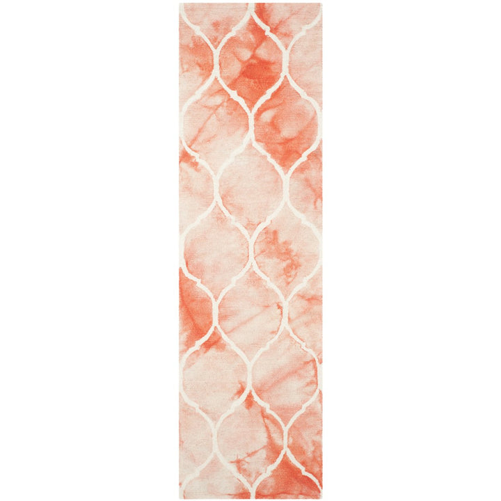 SAFAVIEH Dip Dye DDY685K Handmade Orange / Ivory Rug Image 1