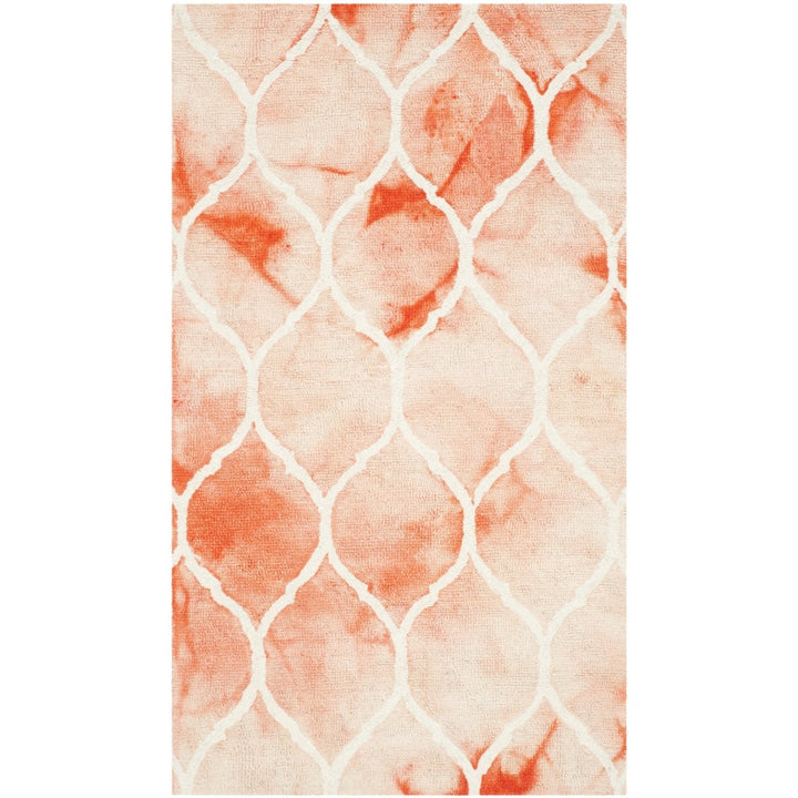 SAFAVIEH Dip Dye DDY685K Handmade Orange / Ivory Rug Image 10