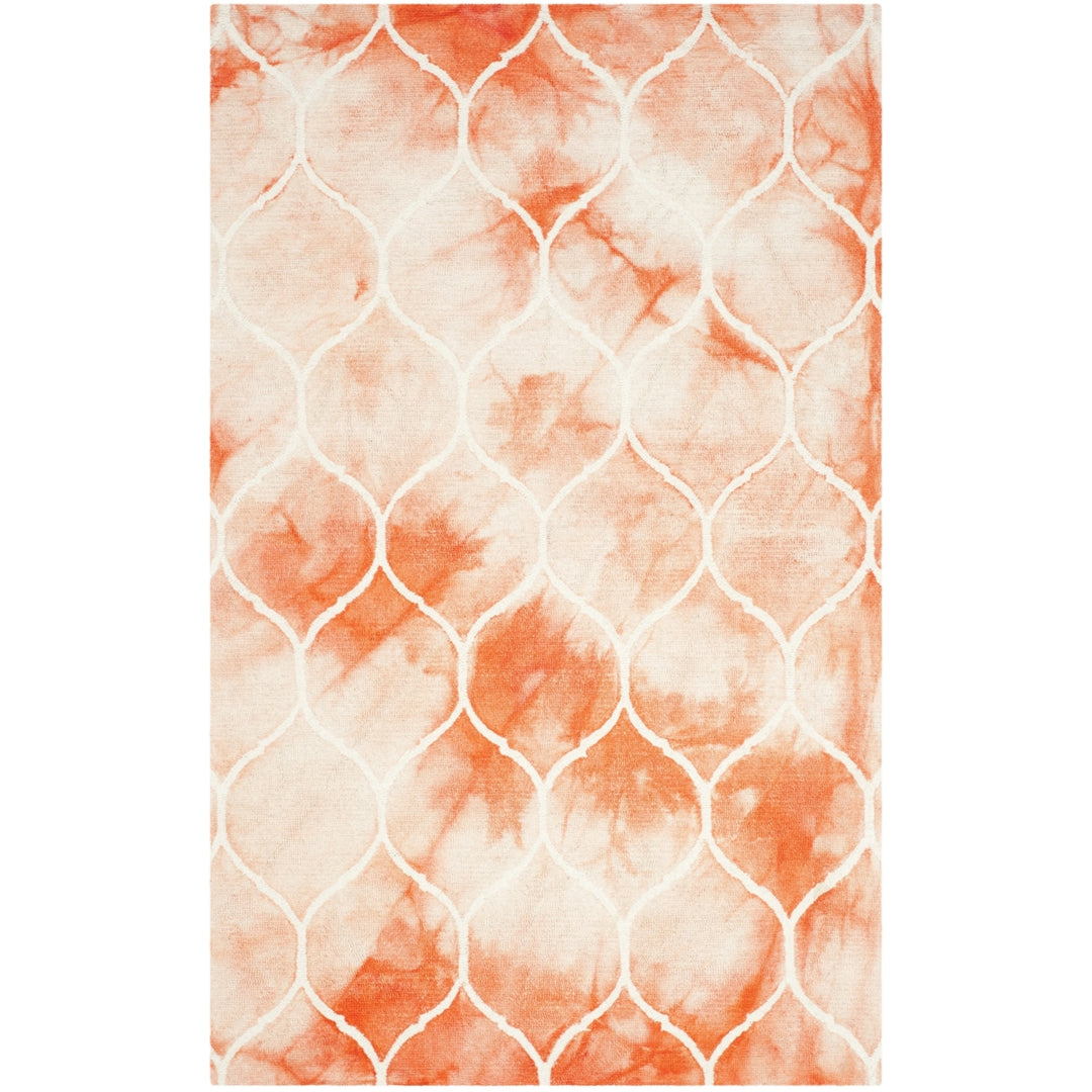 SAFAVIEH Dip Dye DDY685K Handmade Orange / Ivory Rug Image 11