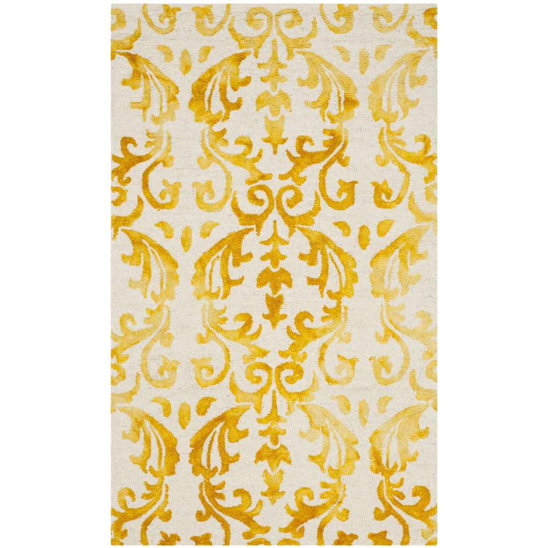 SAFAVIEH Dip Dye DDY689A Handmade Ivory / Gold Rug Image 5