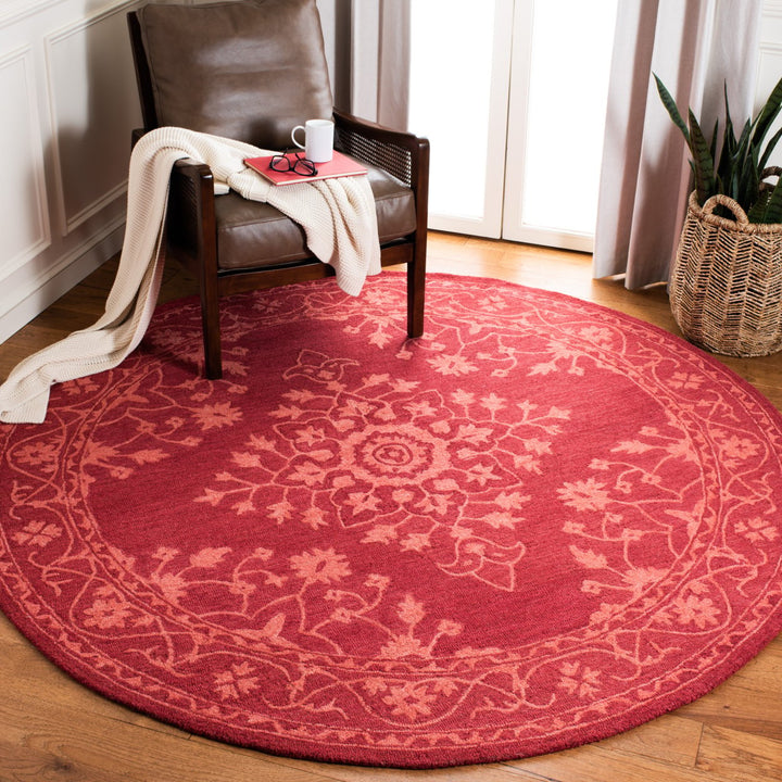 SAFAVIEH Dip Dye Collection DDY702Q Handmade Red Rug Image 2