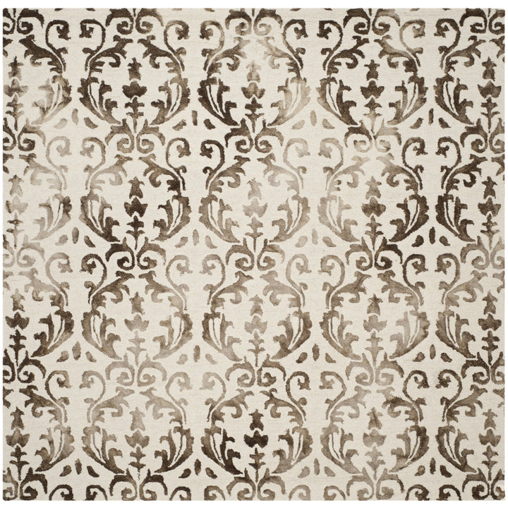 SAFAVIEH Dip Dye DDY689B Handmade Ivory / Chocolate Rug Image 9